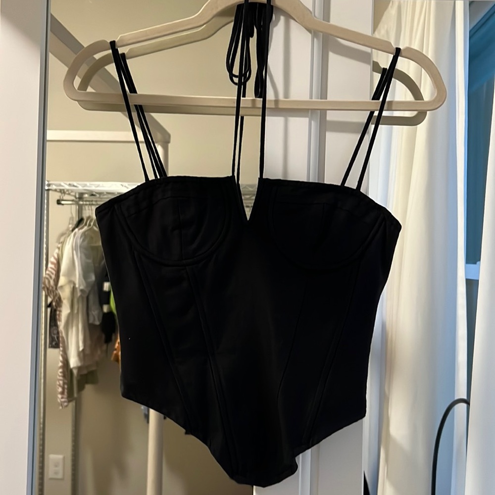 Lioness corset top - black